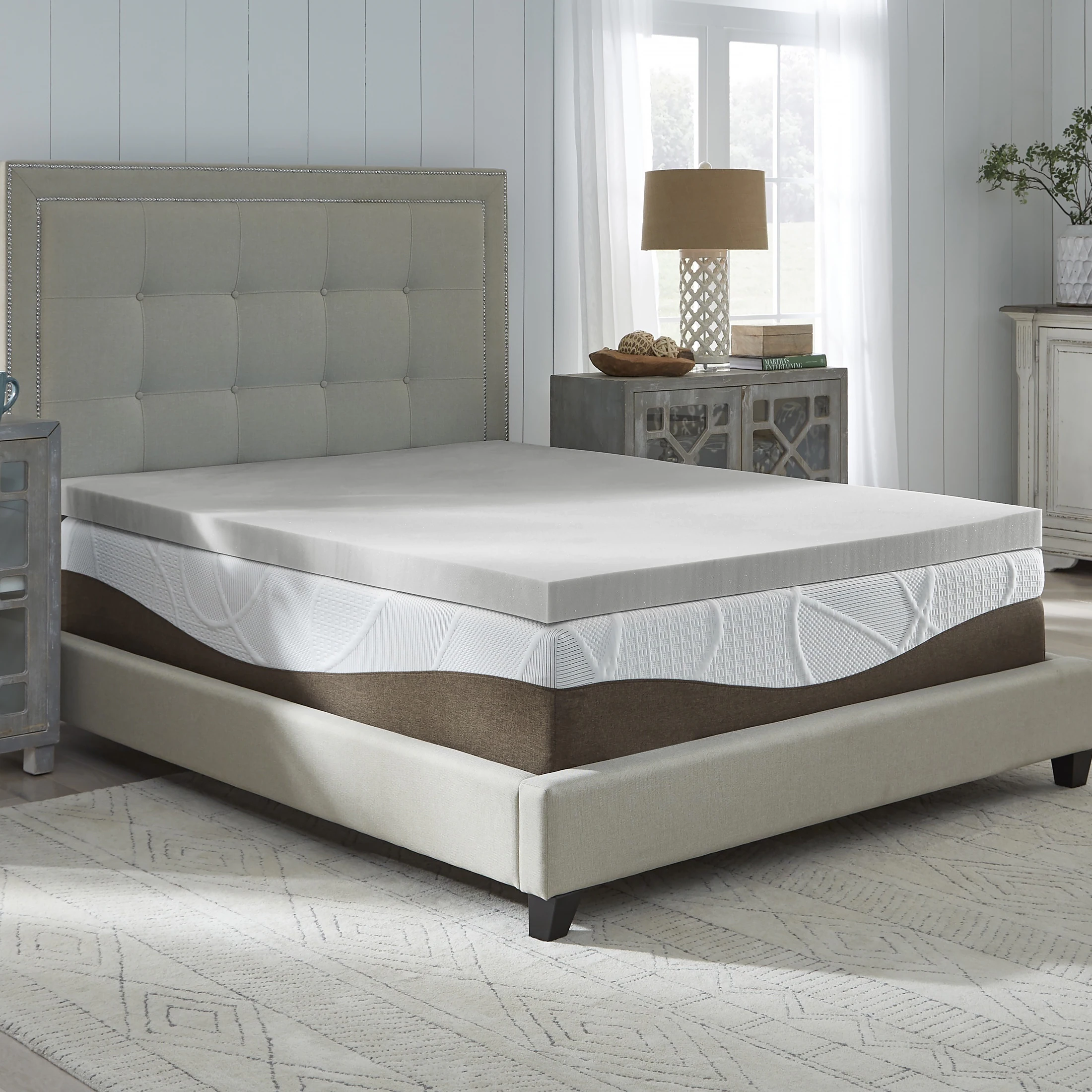 Comforters Store -Comforters Store Comfort Essentials® Memory Foam Mattress Topper Two Thickness Options