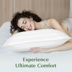 Zibroges Bed Pillows For Sleeping - Cooling Soft Premium Microfiber Cover For Side Back And Stomach Sleepers, 2 Count -Comforters Store GUEST 0080ac6c 0f91 49ad 88ad 0981ce5dd6cb