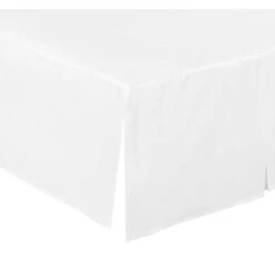 Everyday Kids White Pleated Crib Skirt – 100% Cotton, 14" Drop, Fits Standard Cribs, Split Corners For Easy Use, Nursery Bedding For Boys And Girls -Comforters Store GUEST 03428291 a798 4758 a296 f6a476b8655b