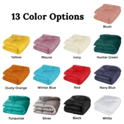 All-Season Oversized Down Alternative Reversible Comforter By Blue Nile Mills -Comforters Store GUEST 042e0528 bf87 4e5c b533 cfe88116d903