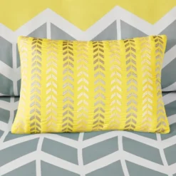 Yellow Chevron Darcy Duvet Cover Set (Full/Queen) - 5pc -Comforters Store GUEST 0446ad86 47df 4715 b275 1be7b19aa1fd