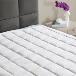 CIRCLESHOME Ultra-Plush Down Alternative Cotton Top Mattress Pad For Comfort & Protection -Comforters Store GUEST 0534217e a69e 45f7 9d9d a0e5b31192c0