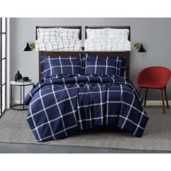 Truly Soft Printed Windowpane Comforter Set -Comforters Store GUEST 08106609 cd6a 4ced ba7b 68083617b82c