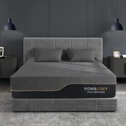 Dyonery 10/12-inch Memory Foam Mattress, Multiple Sizes, Cooling Green Tea/ice Silk-covered Gel Mattress, Luxury Medium-hard Back Pain Mattress, Black -Comforters Store GUEST 096e6020 85d1 4671 a726 f97e2cb8972f