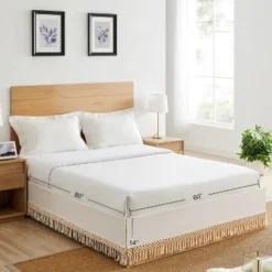 Sweet Jojo Designs Dust Ruffle Queen Bed Skirt Boho Fringe Macrame Ivory 9 Sweet Jojo Designs Dust Ruffle Queen Bed Skirt Boho Fringe Macrame Ivory -Comforters Store GUEST 0bd1ce7d 034e 4a54 acca 79dc7c737681