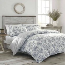 Laura Ashley Annalise Floral 100% Cotton Duvet Cover Bonus Set Gray 15 Laura Ashley Annalise Floral 100% Cotton Duvet Cover Bonus Set Gray -Comforters Store GUEST 0cfffa2e bcc5 4547 b529 9dff4b2788c9