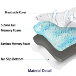 Dyonery 4"Extra Firm/FirmMattress With Silk Cover,Cooling Egg Crate Gel+Bamboo High-Density Memory Foam,Comfy Mattress Topper For Pain Relief -Comforters Store GUEST 0d32a921 2f45 4adb 9f19 835f6515e99e 1
