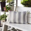 Gulches Stripe Outdoor & Indoor Pillow/Pillowcase - 14"x20", Solarium Polyester, Weather Resistant, Skin Friendly, Optional 100% Polyester Filling -Comforters Store GUEST 0e1d0f13 b705 47db b1d0 99e76caf8d56