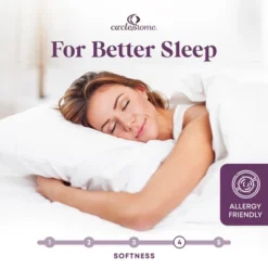 CIRCLESHOME Ultra-Plush Down Alternative Cotton Top Mattress Pad For Comfort & Protection -Comforters Store GUEST 0e504c1b bede 4386 90f3 0809d0830138