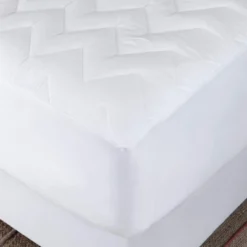 Waterguard Waterproof Quilted Mattress Pad Protector – White -Comforters Store GUEST 14306ddd 774b 47c8 8b2f d0ce6211fb3d