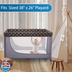 MYKKO Waterproof Pack And Play Mattress Pad , 38"x26" Universal Tri-Fold Foam Crib Mattress | Fits Graco, Baby Trend, Guava Family | Portable -Comforters Store GUEST 16c25fa2 e7ea 44a9 b0d6 1aae25dada9b