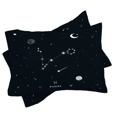 Cuss Yeah Designs Pisces Star Constellation Comforter Set - Deny Designs 4 Cuss Yeah Designs Pisces Star Constellation Comforter Set - Deny Designs - Image 2