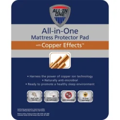 Copper Effects Fitted Mattress Pad - All In One -Comforters Store GUEST 17baf8cd f883 4687 9351 d1aa04a88fe0