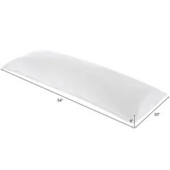 Cheer Collection Hypoallergenic Down Alternative 20" X 54" Body Pillow With Washable Cover -Comforters Store GUEST 1b462ad6 e415 4528 8826 daee38a4aa09