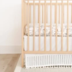 Crane Baby Cotton Tassel Boho Crib Skirt - Off-White -Comforters Store GUEST 1b6fdfef 376a 407e a17e 167a691deb5a