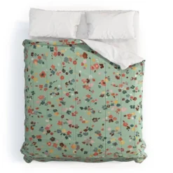 Ditsy Flowers Ninola Design Comforter Set Green/Red - Deny Designs 7 Ditsy Flowers Ninola Design Comforter Set Green/Red - Deny Designs -Comforters Store GUEST 1efe33f3 3bbd 477e 8938 6c5b9a5ce51d