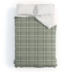 Little Arrow Design Co Fall Plaid Duvet Cover Set Sage Green - Deny Designs -Comforters Store GUEST 2351a525 84cc 40de a96b 65b4efefb73c