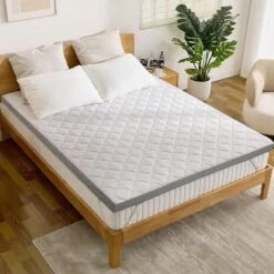 Dyonery 3-inch Super Hard Mattress Surface, Foam Surface Mattress For Extra Support, High-density Foam Mattress, With Removable Cover -Comforters Store GUEST 24327b79 fa8f 49f5 81cf 67744aa27f32