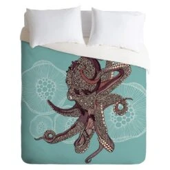 Octopus Bloom Lightweight Duvet Cover - Deny Designs® -Comforters Store GUEST 2725be10 212b 4097 925b bae4d59f5aa7