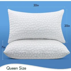 Aghana Digitals Cooling Shredded Memory Foam Pillows Set Of 2, Adjustable Cover 9 Aghana Digitals Cooling Shredded Memory Foam Pillows Set Of 2, Adjustable Cover -Comforters Store GUEST 2a8ea6d0 e8cf 4b3e 8b08 3e7424e2f881