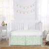 Sweet Jojo Designs Girl Baby Crib Bed Skirt Sunflower Green And White -Comforters Store GUEST 2b56f9d8 073a 4e3e 980f 6f6d0eb24c44