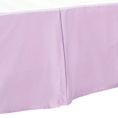 Everyday Kids Lavender Pleated Crib Skirt – 100% Cotton, Fits Standard Cribs, 14" Drop, Split Corners, Easy On/Off, Soft Nursery Bedding For Babies 7 Everyday Kids Lavender Pleated Crib Skirt – 100% Cotton, Fits Standard Cribs, 14" Drop, Split Corners, Easy On/Off, Soft Nursery Bedding For Babies - Image 5