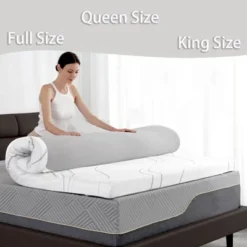 Dyonery 4"Extra Firm/FirmMattress With Silk Cover,Cooling Egg Crate Gel+Bamboo High-Density Memory Foam,Comfy Mattress Topper For Pain Relief -Comforters Store GUEST 2fab66dd f5da 4194 adf2 ead3bb2057db 1