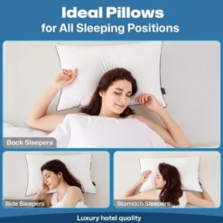 Itopfox Standard Size Pillows Set Of 4 - Cooling Supportive Hotel Pillows With Premium Soft Down Alternative Fill For Side Stomach And Back Sleepers 10 Itopfox Standard Size Pillows Set Of 4 - Cooling Supportive Hotel Pillows With Premium Soft Down Alternative Fill For Side Stomach And Back Sleepers -Comforters Store GUEST 2fc0b1b2 21d6 4192 9fcf 65d94021d39a