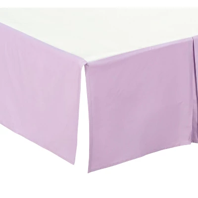 Everyday Kids Lavender Pleated Crib Skirt – 100% Cotton, Fits Standard Cribs, 14" Drop, Split Corners, Easy On/Off, Soft Nursery Bedding For Babies 6 Everyday Kids Lavender Pleated Crib Skirt – 100% Cotton, Fits Standard Cribs, 14" Drop, Split Corners, Easy On/Off, Soft Nursery Bedding For Babies - Image 4