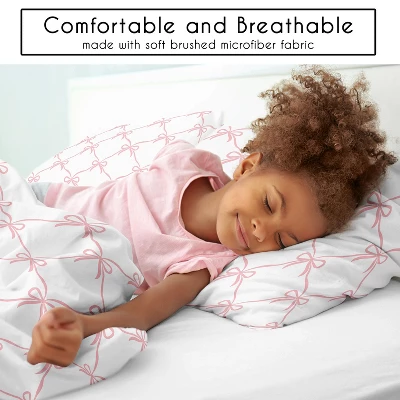 Sweet Jojo Designs Girl Twin Comforter Bedding Set Ballerina And Ballet Bows Pink And White 2pc 5 Sweet Jojo Designs Girl Twin Comforter Bedding Set Ballerina And Ballet Bows Pink And White 2pc - Image 3