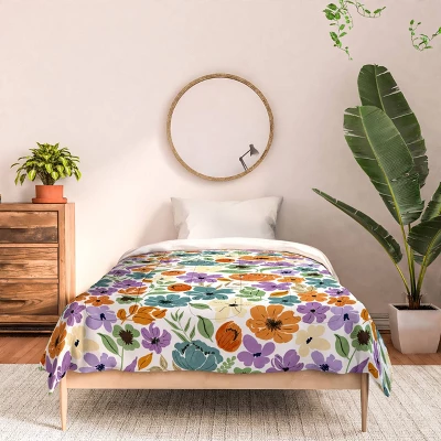 Deny Designs 3pc Marta Barragan Camarasa Lush Wild Garden Comforter Bedding Set Green 4 Deny Designs 3pc Marta Barragan Camarasa Lush Wild Garden Comforter Bedding Set Green - Image 2
