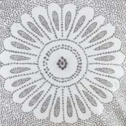 Kumasinova 20" Square Cotton Embroidered Bed Pillows,Couch Pillows With Medallion Design,Decorative Pillows For Bed And Sofa,Grey -Comforters Store GUEST 38bda401 44e7 41fb b78d 6b56e90dcc55