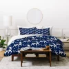 King Heather Dutton Dashing Through The Snow Deer Navy Duvet Cover Set Blue - Deny Designs -Comforters Store GUEST 3f53502b 5fee 429c 995a c2eb01c8662b