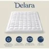 Delara Organic Extra Plush Mattress Pad, Cooling Quilted, Recycled Down Alternative, 20" Deep Pocket, Breathable & Noiseless -Comforters Store GUEST 3f5a00ed 091d 4bac 9fc6 5b997ffd7324