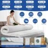 Dyonery Firm & Extra Firm Reversible Bed Topper For Back Pain Relief,3 Inch Twin XL Memory Foam Mattress Pad With Removable Cover,No Smell,CertiPUR-US