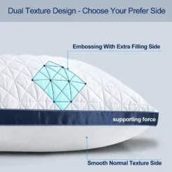 Itopfox Queen Size Pillows Set Of 2, Luxury Hotel Pillow For Sleeping, Supportive Breathable Down Alternative Gusseted Pillow For Side Stomach -Comforters Store GUEST 408eca70 6b96 4285 92fa 2b09c3c96df7