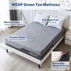 Dyonery Extra Firm Memory Foam Mattress Luxury Cooling Gel Green Tea Bed Mattresses -Comforters Store GUEST 4186a408 1e12 48cd ae46 8bfdefc786ec