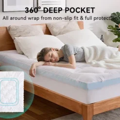 Dyonery 3" Full Size Dual Layer Memory Foam Mattress Egg Crate Firm Cooling Gel Memory Foam&Soft Pillow Top Mattress, Fits 8-21 Inches Deep Pocket 28 Dyonery 3" Full Size Dual Layer Memory Foam Mattress Egg Crate Firm Cooling Gel Memory Foam&Soft Pillow Top Mattress, Fits 8-21 Inches Deep Pocket -Comforters Store GUEST 424ffb60 61f7 4cf4 85f2 d1a540a1b3af