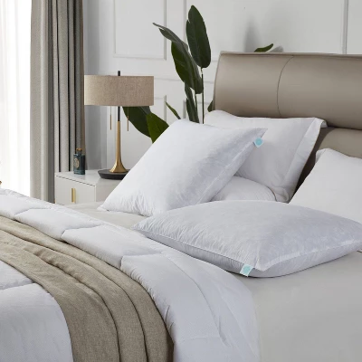 Euro 2pk Firm Feather Down Bed Pillow - Martha Stewart 5 Euro 2pk Firm Feather Down Bed Pillow - Martha Stewart - Image 3