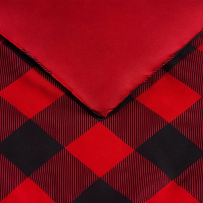 Alex Buffalo Check Plaid Antimicrobial Bedding Set - Serta 3 Alex Buffalo Check Plaid Antimicrobial Bedding Set - Serta
