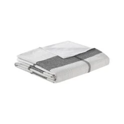 King/California King Austin Cotton Jacquard Plaid Duvet Cover Set White/Black -Comforters Store GUEST 45db43f4 fd81 4012 b48e 09a2ff8cdf34