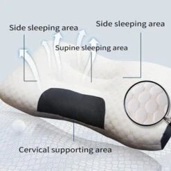 Aghana Digitals Cervical Support Pillow With Slow-Rebound Memory Foam, Butterfly Design, Breathable -Comforters Store GUEST 46a7c11d c752 4aa7 b69b e034018829af
