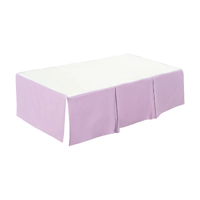 Everyday Kids Lavender Pleated Crib Skirt – 100% Cotton, Fits Standard Cribs, 14" Drop, Split Corners, Easy On/Off, Soft Nursery Bedding For Babies 5 Everyday Kids Lavender Pleated Crib Skirt – 100% Cotton, Fits Standard Cribs, 14" Drop, Split Corners, Easy On/Off, Soft Nursery Bedding For Babies - Image 3