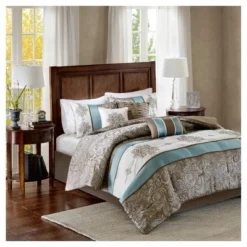 Sharon 7pc Polyester Jacquard Comforter Bedding Set With Bedskirt -Comforters Store GUEST 4d6d9da0 52c8 4dea a832 0c0b9c424e86
