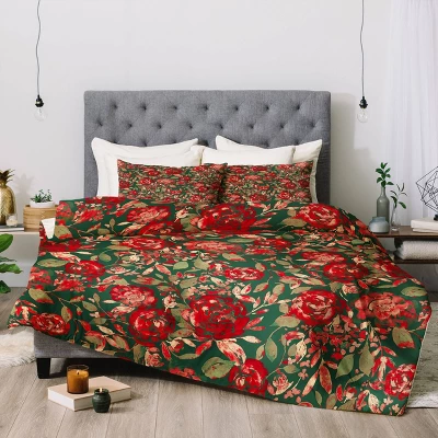 Jacqueline Maldonado Farmhouse Floral Christmas Comforter Set 3 Jacqueline Maldonado Farmhouse Floral Christmas Comforter Set