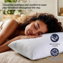 Aghana Digitals Queen Size Hotel Collection Bed Pillows Set Of 2, Soft And Supportive -Comforters Store GUEST 4f3c44b6 9b7e 4f84 99f3 feda4bf6277b