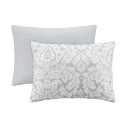 6pc Full/Queen Dashing Damask Comforter Set Gray - Waverly -Comforters Store GUEST 4f813664 3d24 4ac6 b91b 49a1380e0f89
