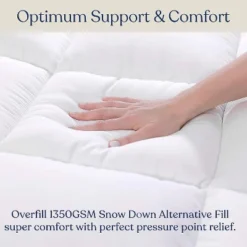 Delara Organic Extra Plush Mattress Pad, Cooling Quilted, Recycled Down Alternative, 20" Deep Pocket, Breathable & Noiseless 13 Delara Organic Extra Plush Mattress Pad, Cooling Quilted, Recycled Down Alternative, 20" Deep Pocket, Breathable & Noiseless -Comforters Store GUEST 502628c5 2805 452d 95dc 7b677a1edd28