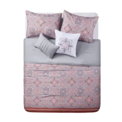 Allison Comforter Set Coral/Gray - VCNY -Comforters Store GUEST 505c9e21 1e07 4fdb 8546 f020aa459d08