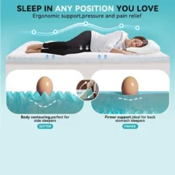 Dyonery 3" Full Size Dual Layer Memory Foam Mattress Egg Crate Firm Cooling Gel Memory Foam&Soft Pillow Top Mattress, Fits 8-21 Inches Deep Pocket 22 Dyonery 3" Full Size Dual Layer Memory Foam Mattress Egg Crate Firm Cooling Gel Memory Foam&Soft Pillow Top Mattress, Fits 8-21 Inches Deep Pocket -Comforters Store GUEST 51729d02 214a 4820 8f70 7c01edc5da8c